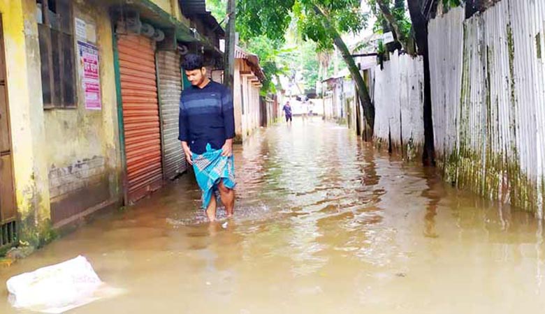 চাঁদপুরে ১৬১ মিলিমিটার বৃষ্টিপাতের রেকর্ড