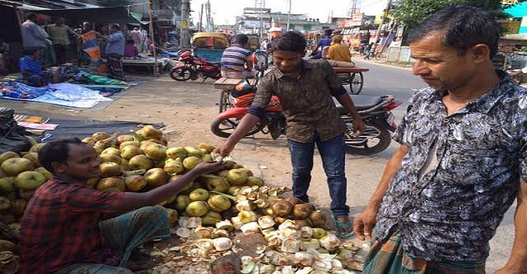 শ্রীনগরে তালের শাঁস বিক্রেতারা মহাব্যস্ত