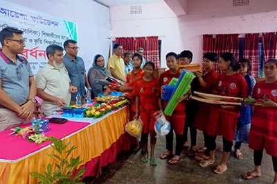 সরকারি শিশু পরিবারে গণি-আয়েশা ফাউন্ডেশনের ক্রীড়া সামগ্রী বিতরণ ও কৃতী শিক্ষার্থী সংবর্ধনা 