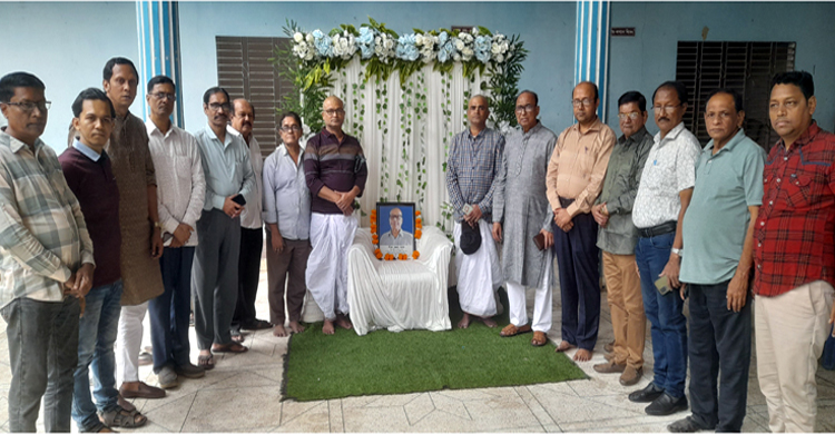 ব্যবসায়ী সত্যরঞ্জন সাহার শ্রাদ্ধানুষ্ঠান সম্পন্ন  