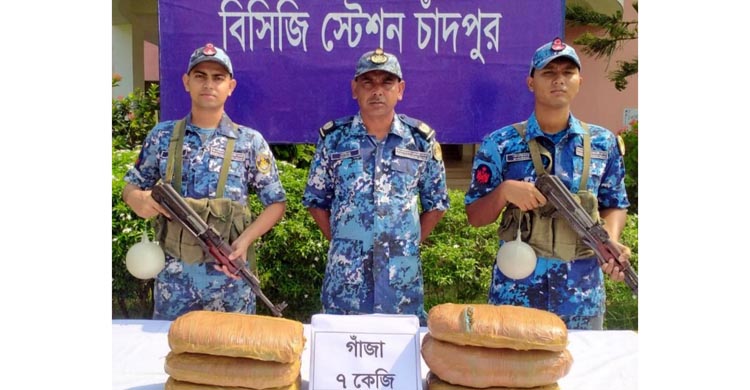 পরিত্যক্ত দুটি ব্যাগ থেকে ৭ কেজি গাঁজা উদ্ধার করলো কোস্টগার্ড