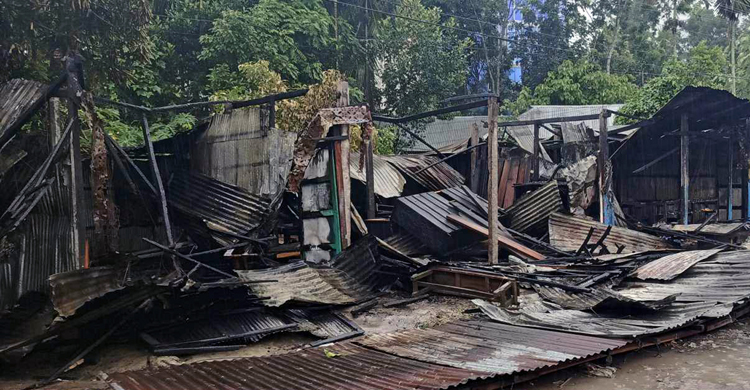 ফরিদগঞ্জ সদরে অগ্নিকাণ্ডে ৫ ব্যবসা প্রতিষ্ঠান পুড়ে গেছে    