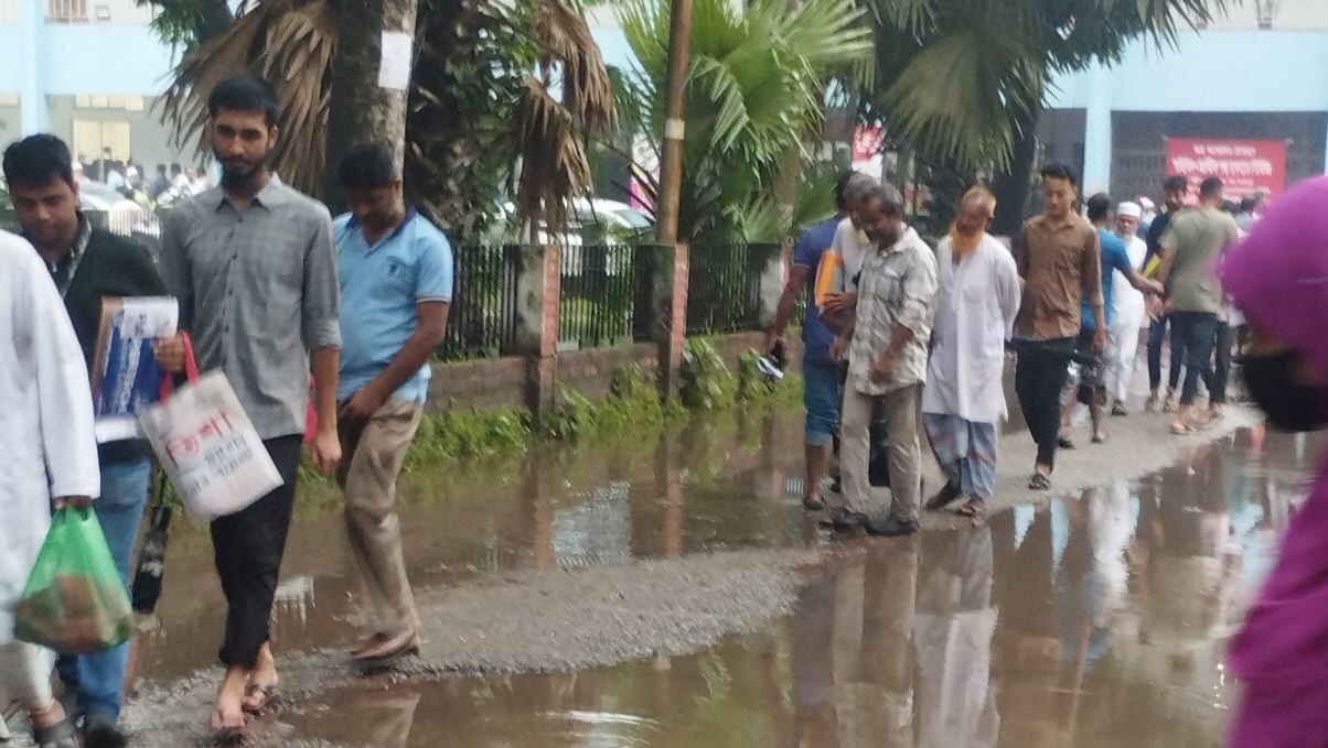 বর্ষা ও অতিবৃষ্টিতে চাঁদপুরের নিম্নাঞ্চল প্লাবিত