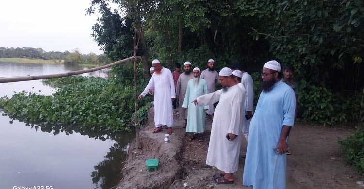 বাগাদীতে ডাকাতিয়ার ভাঙ্গন পরিদর্শনে ইসলামী আন্দোলনের নেতৃবৃন্দ 