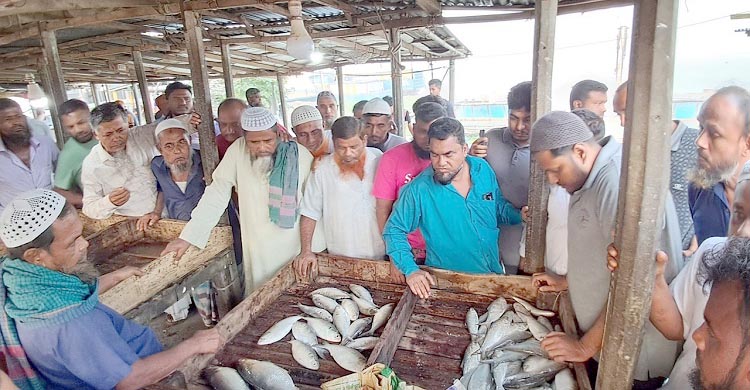 ২২ দিন পর সরগরম ইলিশের আড়ত