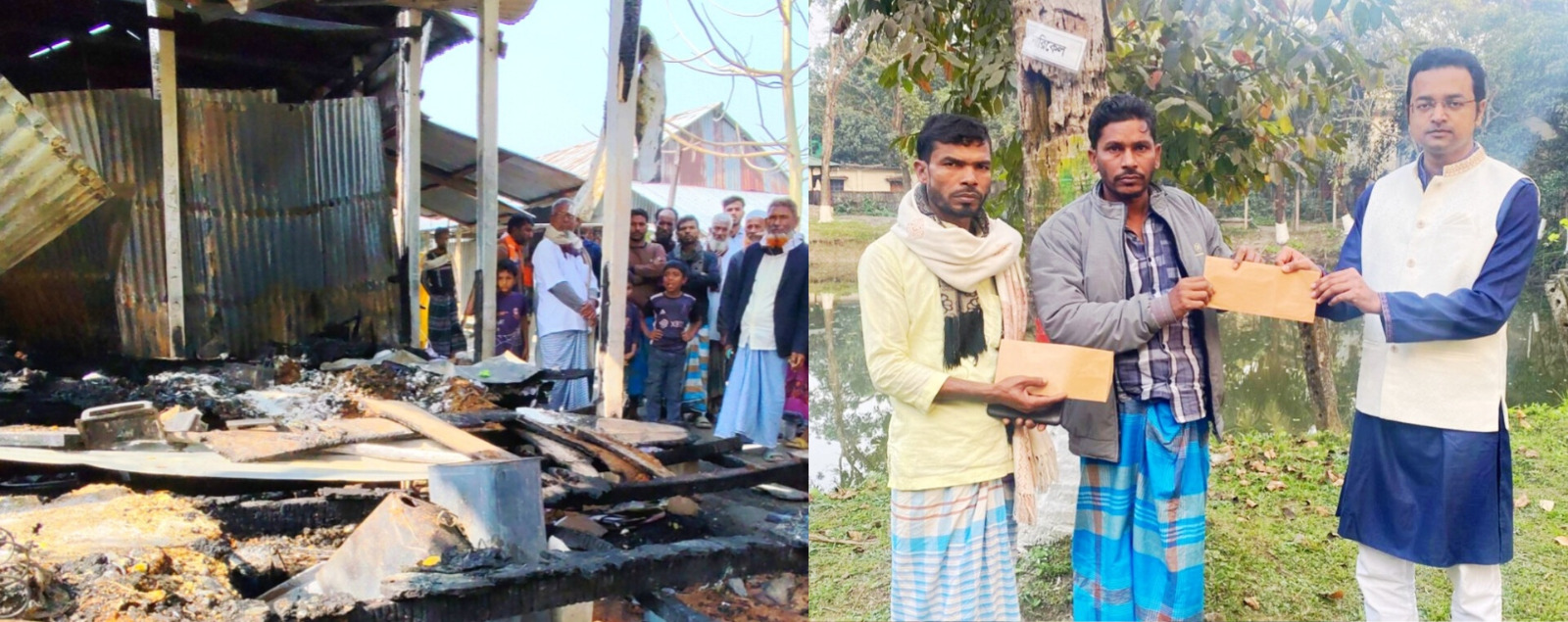 রাজরাজেশ্বরে অগ্নিকাণ্ডে পুড়ে গেছে দুটি ব্যবসা প্রতিষ্ঠান