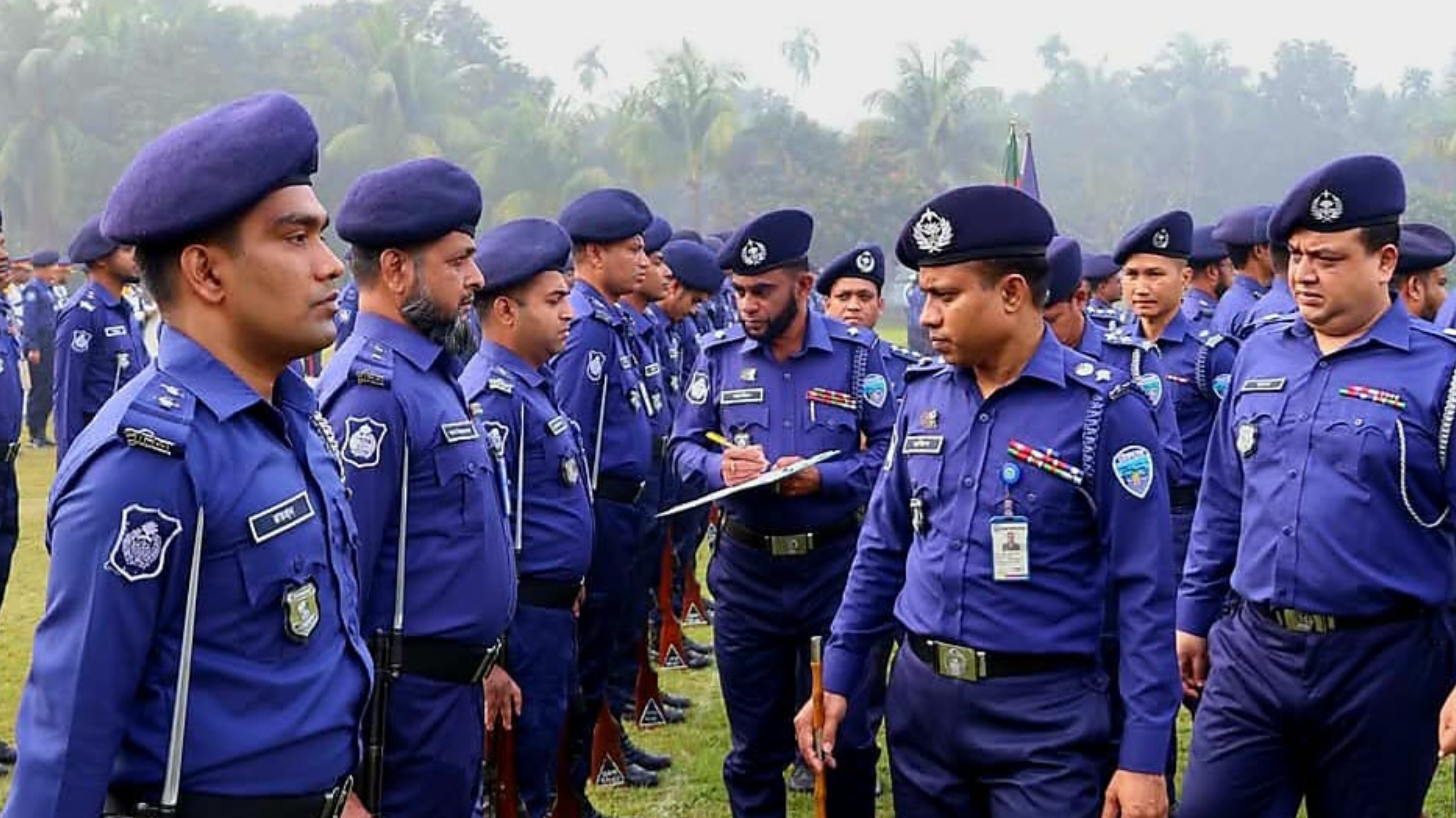 জেলা পুলিশের মাস্টার প্যারেড