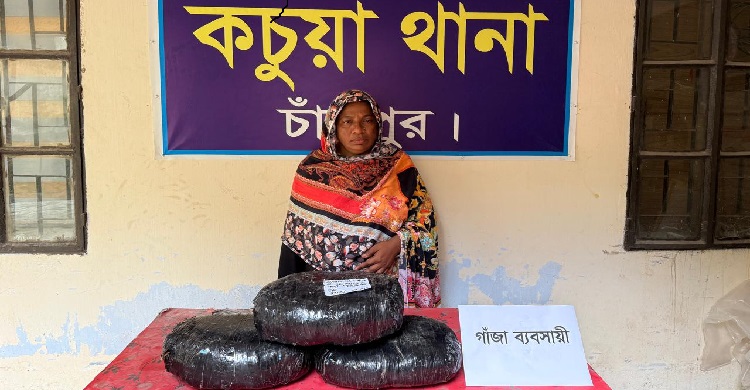 কচুয়ায় ৭ কেজি গাঁজাসহ  ১ জন গ্রেফতার