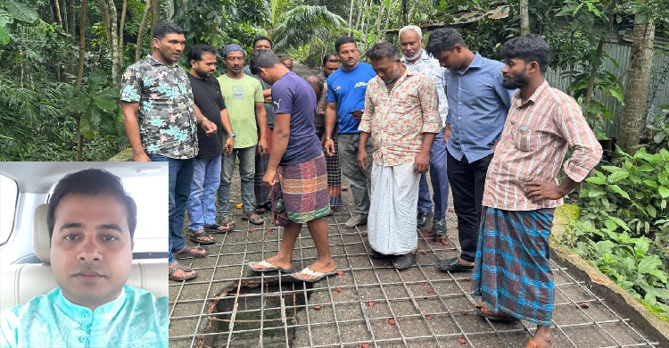 লক্ষ্মীপুরে নিজ উদ্যোগে সড়ক ও ব্রিজ সংস্কার করলেন ছাত্র নেতা