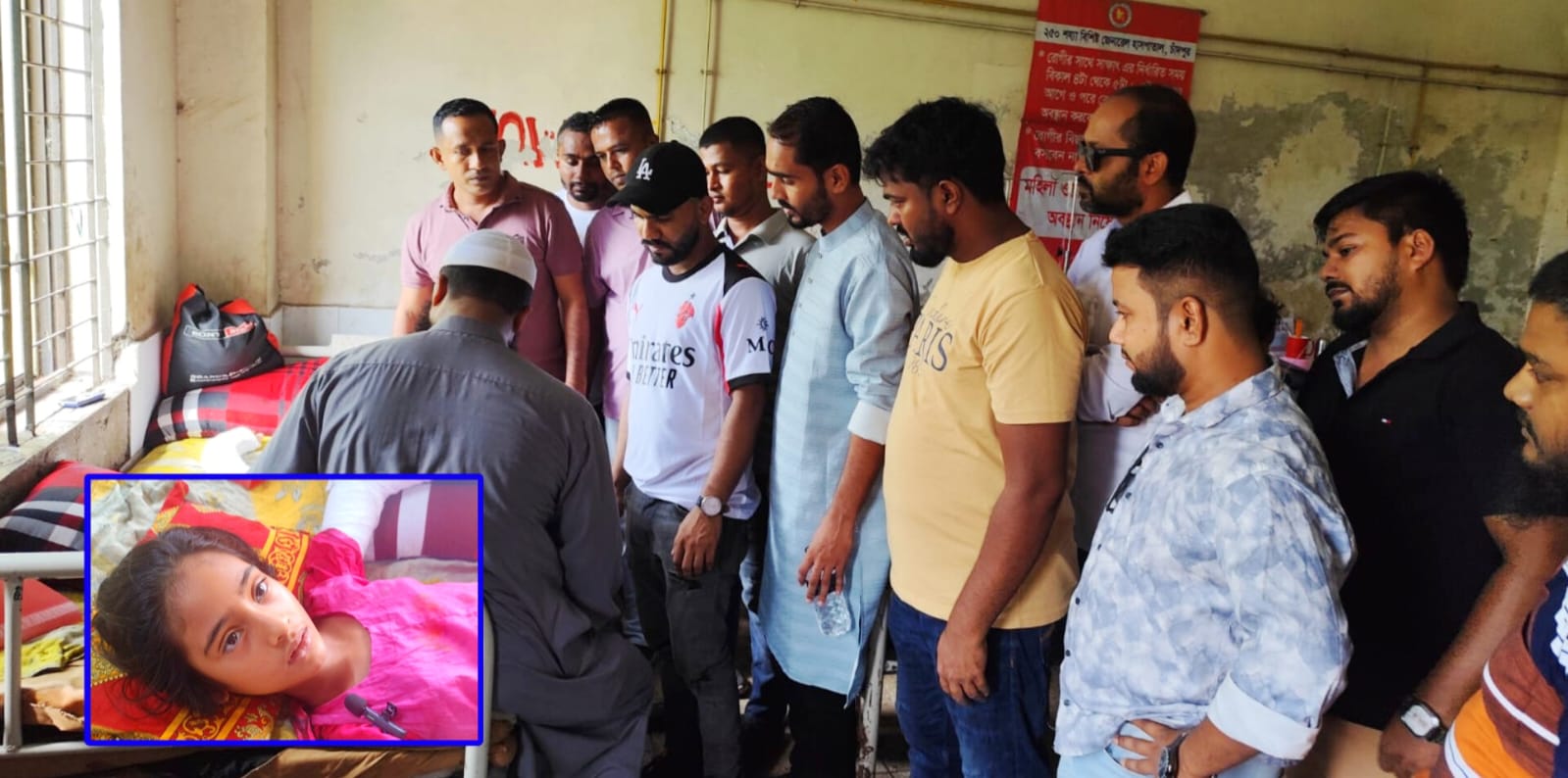 অগ্নিদগ্ধ শিশু মারজিয়ার চিকিৎসায় স্মৃতিময় যুব সংঘের অর্থ সহায়তা প্রদান