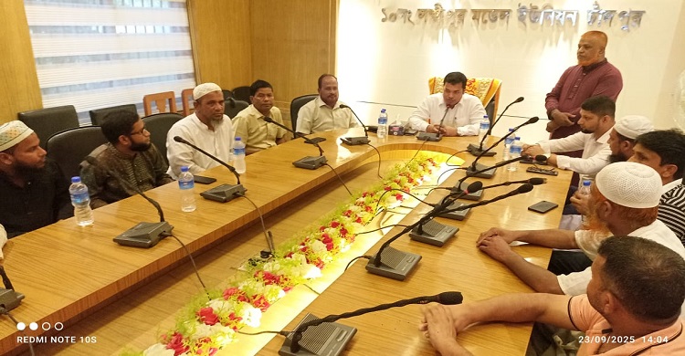 নবাগত সদর উপজেলা নির্বাহী কর্মকর্তার  লক্ষ্মীপুর মডেল ইউনিয়ন পরিষদ পরিদর্শন