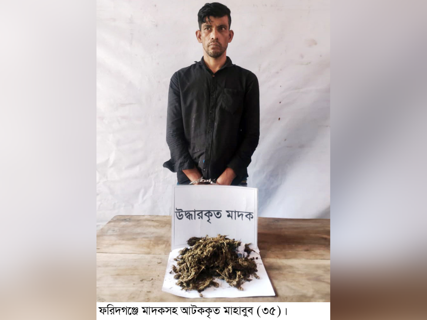 ফরিদগঞ্জে মাদকসহ যুবক আটক