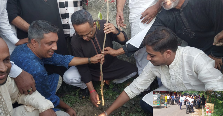 শাহরাস্তিতে মোটরসাইকেল র্যালি ও বৃক্ষরোপণ