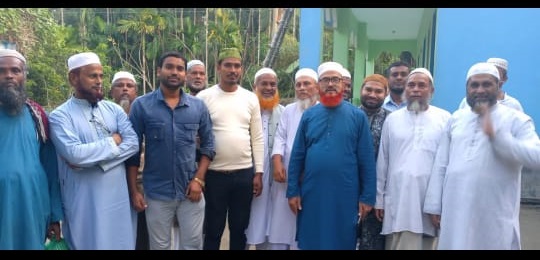 হাইমচরে ডাকাতির শিকার শিক্ষক দম্পতির বাসায় অ্যাড. শাহজাহান মিয়া