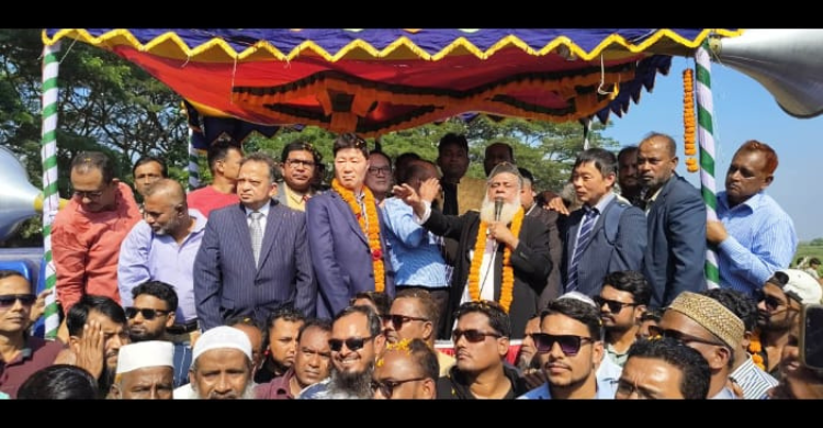 মতলব-গজারিয়া ঝুলন্ত সেতু প্রকল্প পরিদর্শনে কোরিয়ার প্রতিনিধি দল