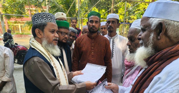 বিষ্ণুপুর ইউনিয়নের ৪নং ওয়ার্ডে সাংবাদিক আহসান উল্লাহর গণসংযোগ