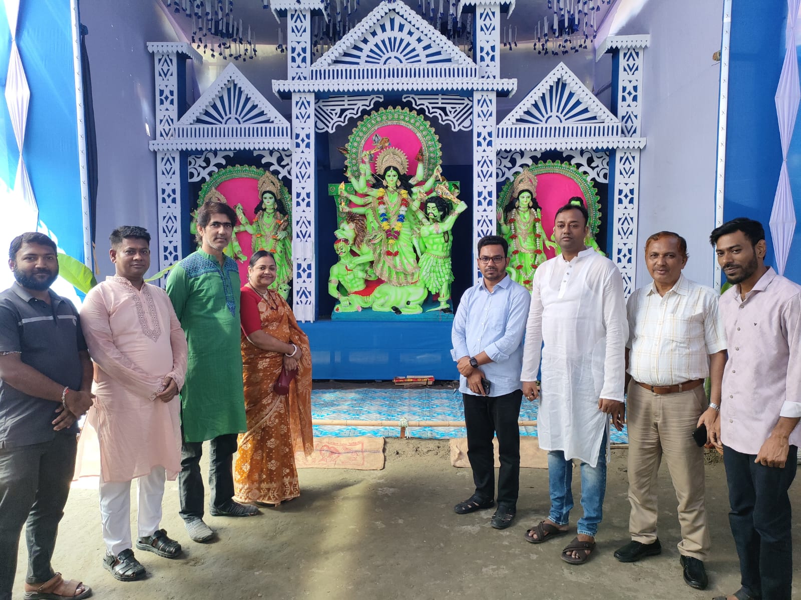 পূজামণ্ডপগুলো পরিদর্শনে চাঁদপুর পৌর পূজা উদযাপন পরিষদের নেতৃবৃন্দ