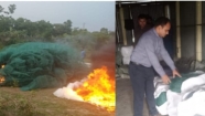 মতলবে দোকানে অভিযান চালিয়ে ৬ লাখ মিটার জাল ও ৪শ'টি চায়না দুয়ারী চাঁই আটক