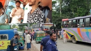 সড়ক দুর্ঘটনা রোধে মতলবের তিন বাস সার্ভিসে ছাত্র-জনতার অভিযান