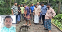 লক্ষ্মীপুরে নিজ উদ্যোগে সড়ক ও ব্রিজ সংস্কার করলেন ছাত্র নেতা