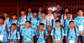 চাঁদপুরের ১৭ খুদে  সাঁতারু এখন ঢাকায়