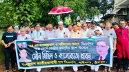 হাইমচরে চব্বিশের গণঅভ্যুত্থান ও শহীদদের স্মরণে বিএনপির মৌন মিছিল