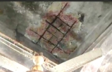 পালবাজারে পুরানো ছাদের ঢালাই ধসে পড়লো গোশতের দোকানে।। আহত মাছ  ব্যবসায়ী