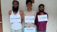 মতলবে যৌথবাহিনীর অভিযানে  তিন মাদক ব্যবসায়ী আটক