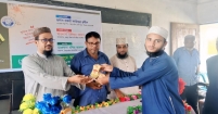 উলুয়াইল ইসলামিয়া আলিম মাদরাসায় দাখিল পরীক্ষায় কৃতকার্য শিক্ষার্থীদের সংবর্ধনা
