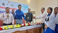 চাঁদপুর সদর ইউএনও'র বিভিন্ন শিক্ষা প্রতিষ্ঠানে শিক্ষা উপকরণ বিতরণ