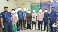 বড়লেখায় সাজাপ্রাপ্ত ৩ আসামিসহ আটক ৯