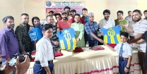 অঙ্গীকার ক্রিকেট একাডেমীর নতুন জার্সির আনুষ্ঠানিক  উন্মোচন