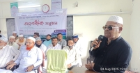 কচুয়ায় মাদ্রাসার এডহক কমিটির সভাপতিকে সংবর্ধনা