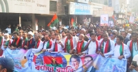 শেখ ফরিদ আহমেদ মানিকের নেতৃত্বে চাঁদপু‌রে স্মরণকালের বর্ণাঢ্য র‌্যা‌লি