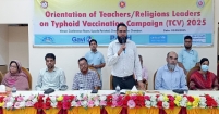 টাইফয়েড টিকাদান কর্মশালায় চাঁদপুরের সিভিল সার্জন ডা. মোহাম্মদ নুর আলম দ্বীন
