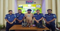 শ্রীমঙ্গলে বিদেশি মদ উদ্ধার, মাদক কারবারিসহ আটক ২