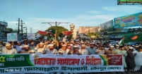 পাঁচ দফা দাবি আদায়ে চাঁদপুর জেলা জামায়াতে ইসলামীর বিক্ষোভ সমাবেশ ও  মিছিল