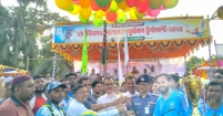 কচুয়ায় দ্বিতীয় ইউএনও গোল্ডকাপ ফুটবল টুর্নামেন্ট উদ্বোধন