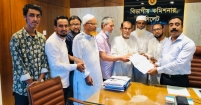 সিলেটের চন্ডিপুল গোলচত্বরকে 'এম.এ. খান চত্বর' নামকরণের দাবিতে স্মারকলিপি