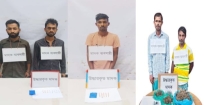 তিন উপজেলার পাঁচ মাদক কারবারি গ্রেপ্তার