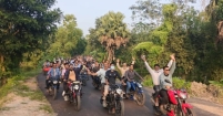 লকডাউনের নামে নৈরাজ্যের প্রতিবাদে মতলব উত্তরে তানভীর হুদার পক্ষে মোটরসাইকেল মহড়া