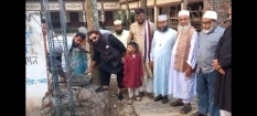 রূপসা আহম্মদীয়া আলিম মাদ্রাসা গেটের নির্মাণ কাজ উদ্বোধনকালে আলহাজ্ব সৈয়দ মেহেদী হাসান চৌধুরী