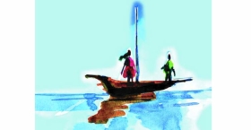 নদীর ধারে ছোট্ট নীলু