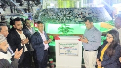 চাঁদপুর শহরের সৌন্দর্যে নতুন মাত্রা :  সংস্কার শেষে ইলিশ চত্বরের ফলক উন্মোচন