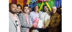 শাহরাস্তিতে হাজারো মানুষের ফুলেল শুভেচ্ছায় সিক্ত ইঞ্জিনিয়ার মমিনুল হক