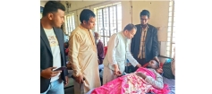 নির্বাচন-পরবর্তী সহিংসতায় আহতদের দেখতে হাসপাতালে এম এ হান্নান এমপি