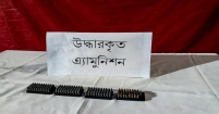 হাজীগঞ্জে ১৯৩টি লং রাইফেলের গুলি জব্দ