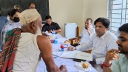 হাজীগঞ্জে দিনভর বিনামূল্যে চিকিৎসাসেবা দিলেন ডা. তানভীর হায়দার চৌধুরী