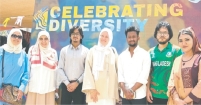 মিশরের আইন শামস বিশ্ববিদ্যালয়ে লাল-সবুজের উজ্জ্বল উপস্থিতি
