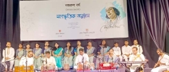জেলা শিল্পকলা একাডেমিতে বর্ণাঢ্য আয়োজনে মনোজ্ঞ সাংস্কৃতিক অনুষ্ঠান